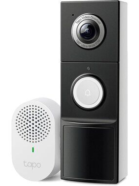 2K+ Smart Video Doorbell - Wired/Battery, Chime Included, Home Security Camera